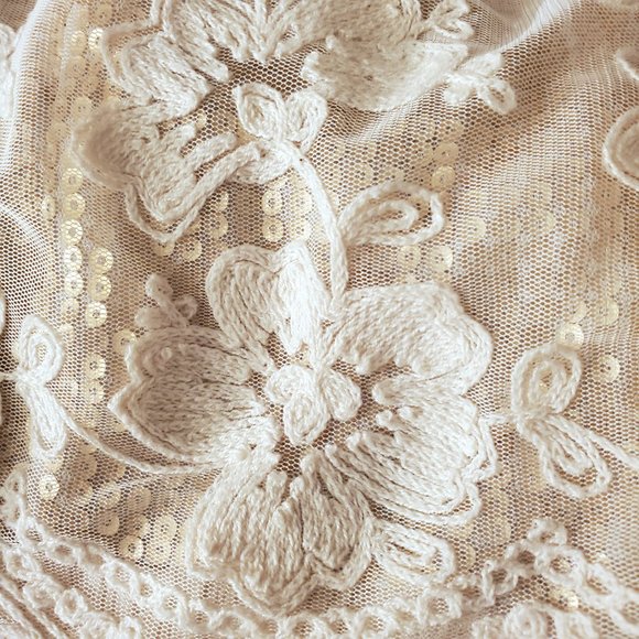 Ivory Hollister Spaghetti Strap Layered Dress - Picture 6 of 9